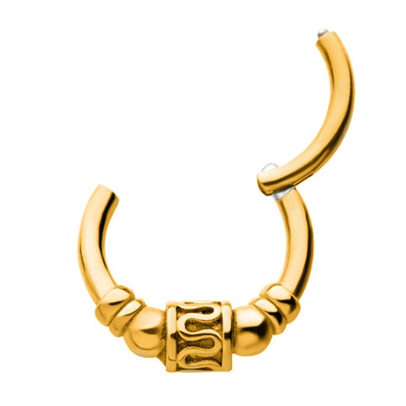Gold PVD Spoil Hinged Segment Ring