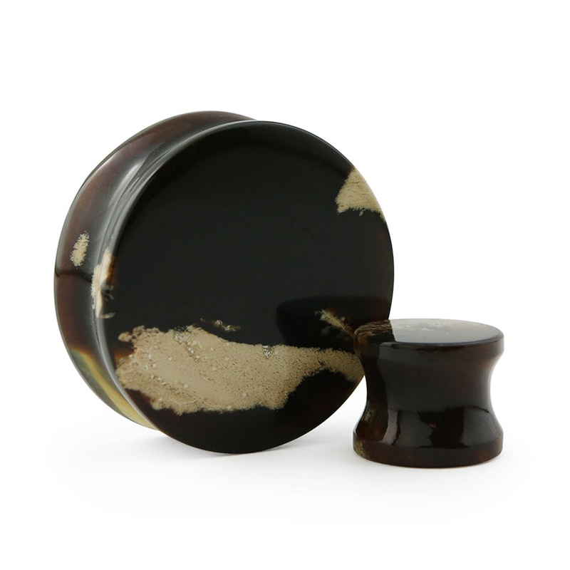 Zebra Amber Plugs 2G (6mm) (pair)