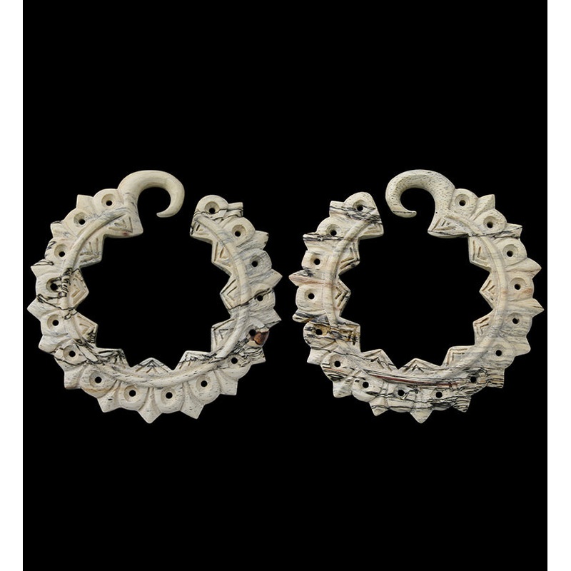 Zinnia Tamarind Wooden Ear Weights