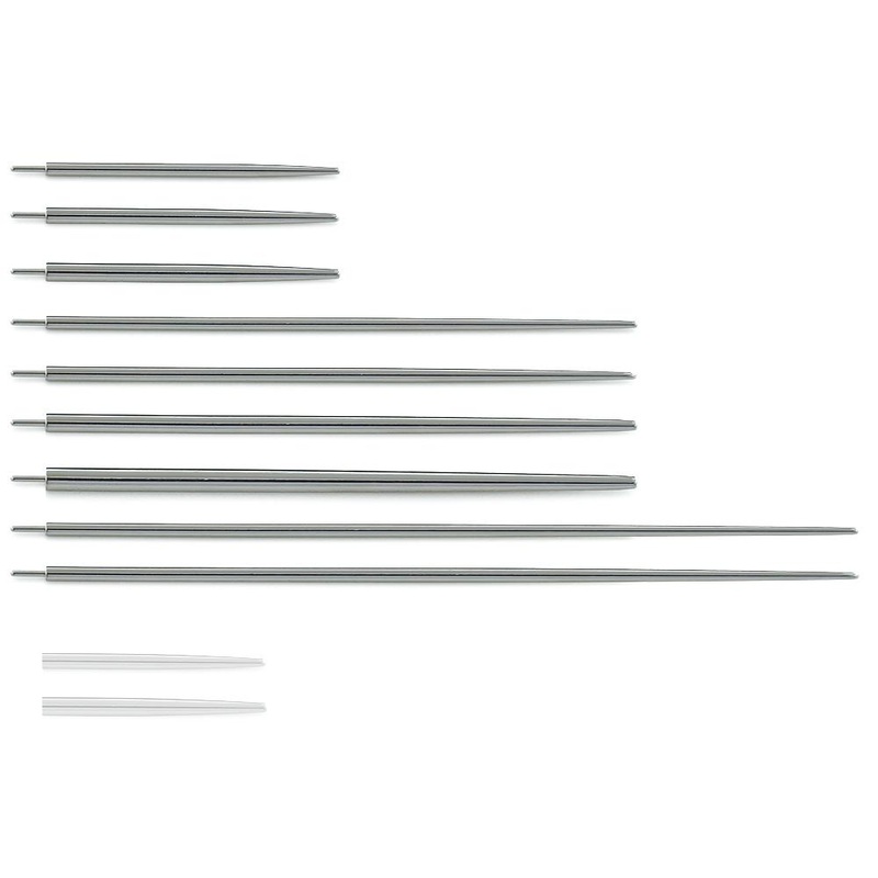 18ga-12ga Titanium Pin Tapers from Neometal 12g 2″ ~ 50mm