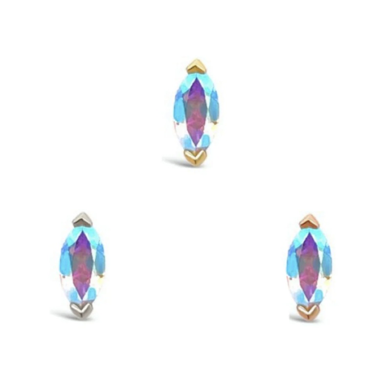 Zuri Mercury Mist Topaz From Buddha 14K Yellow Gold