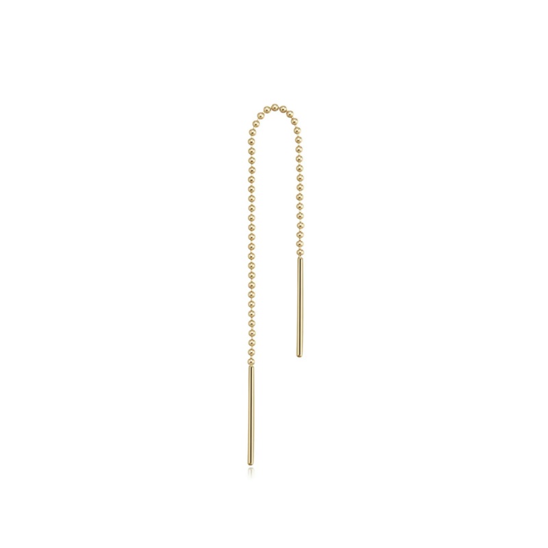 Beaded Threader from Ember 14K Yellow Gold