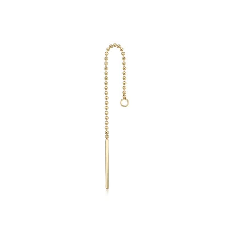 Beaded Threader with Jump Ring from Ember 14K Yellow Gold