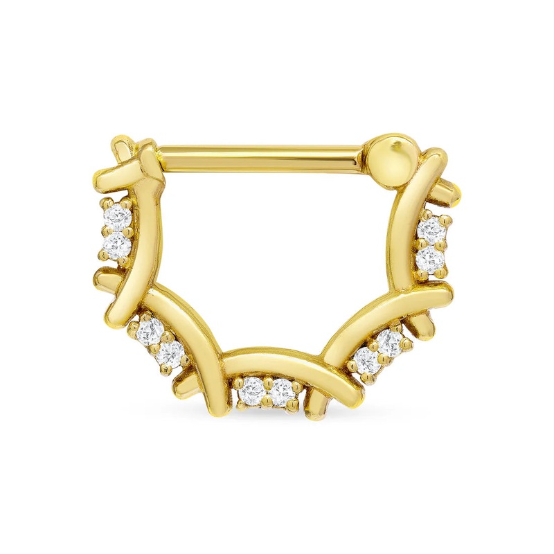 Zoe Straight Clicker from Norvoch Alexandrite CZ