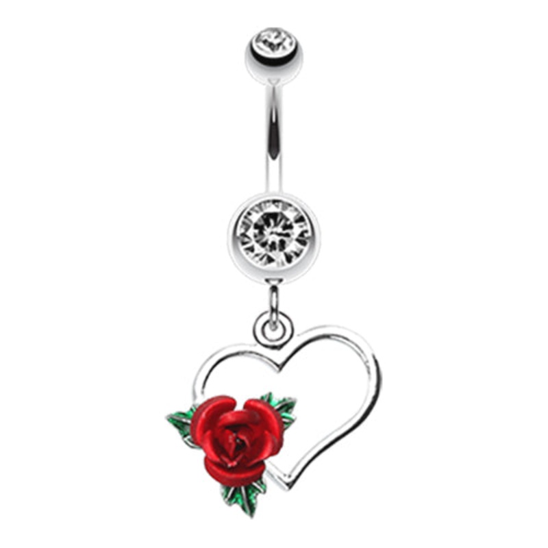 Immortal Love Belly Piercing Ring Crystal