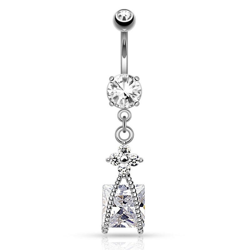 Petal Spell Belly Dangle Crystal
