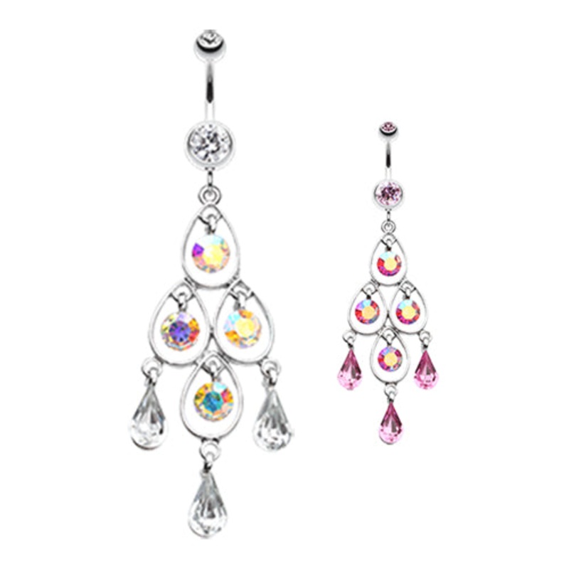 The LaDeDa Belly Chandelier Aurora Borealis