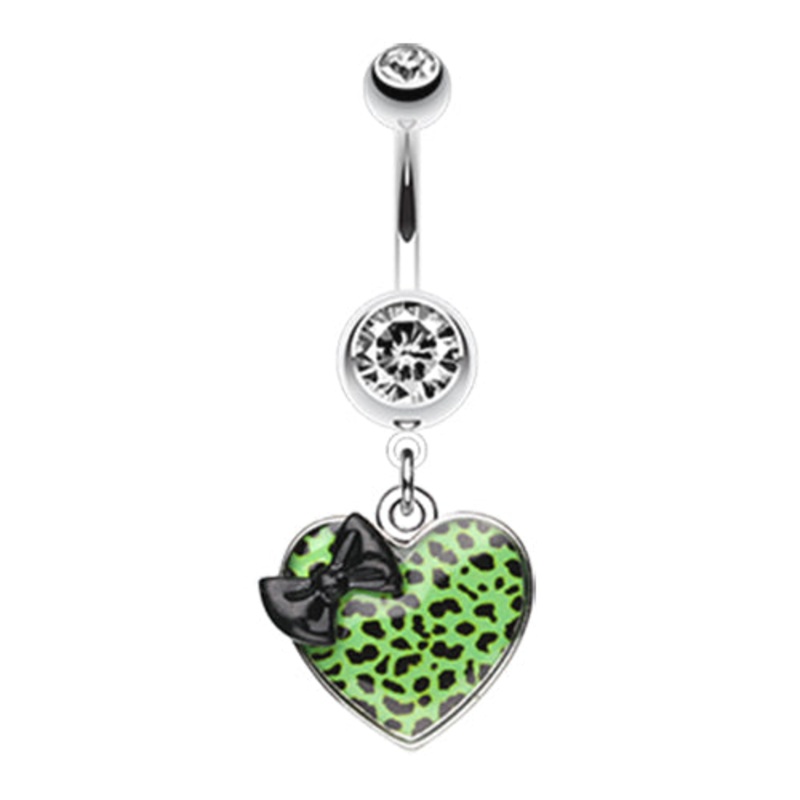 Wild Leopard Lovin’ Belly Ring Emerald