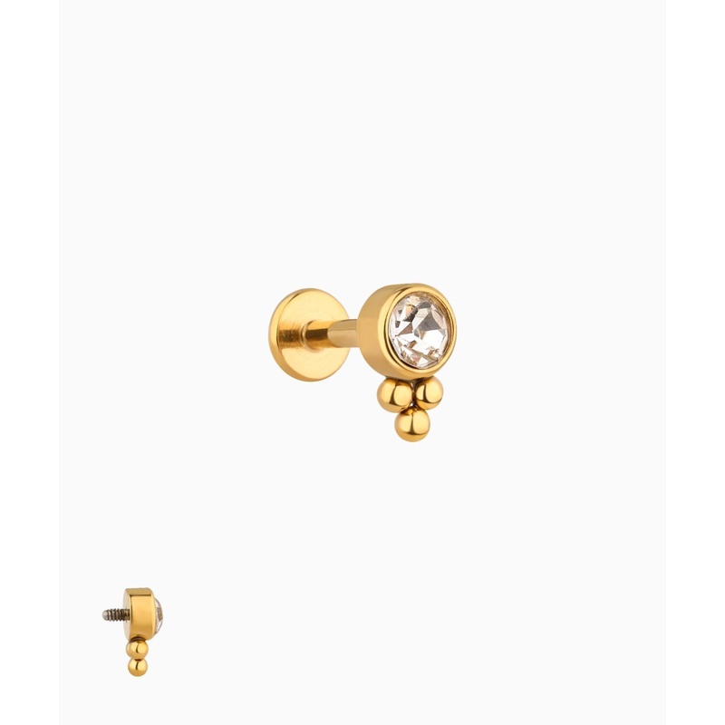 Dreamy Flatback Stud Gold
