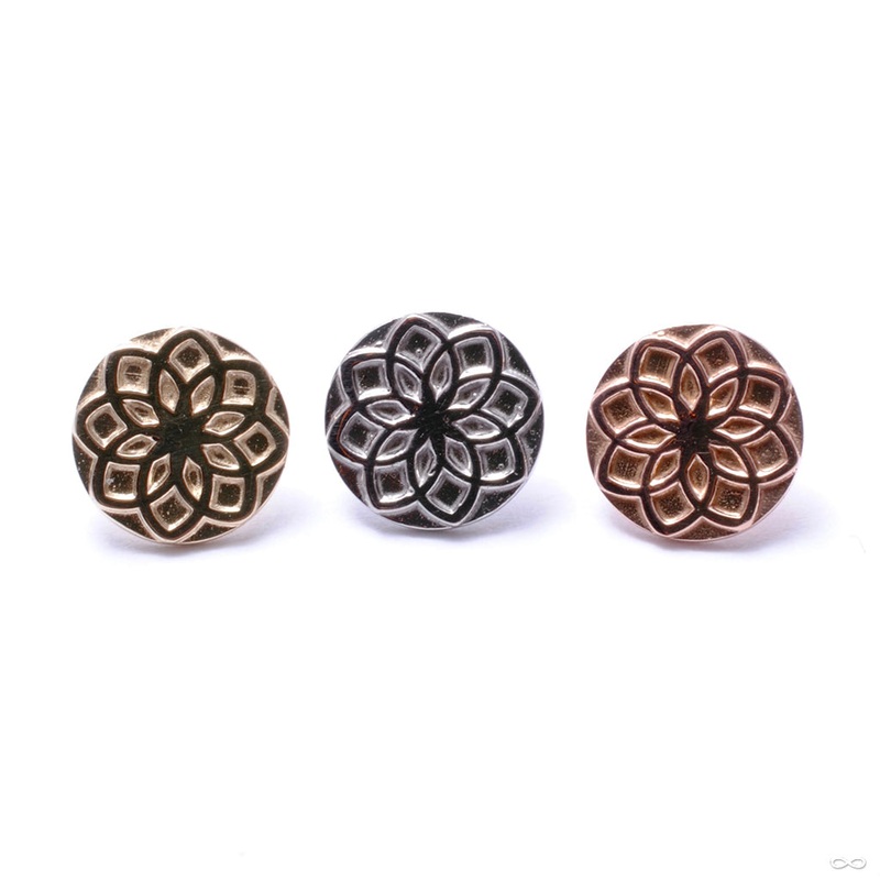 Aster 00 Press-fit End in Gold from Tether Jewelry 14k Rose Gold