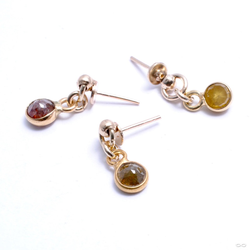 Hulk Holden with Diamond Press-fit End in Gold from Pupil Hall 14k Yellow Gold