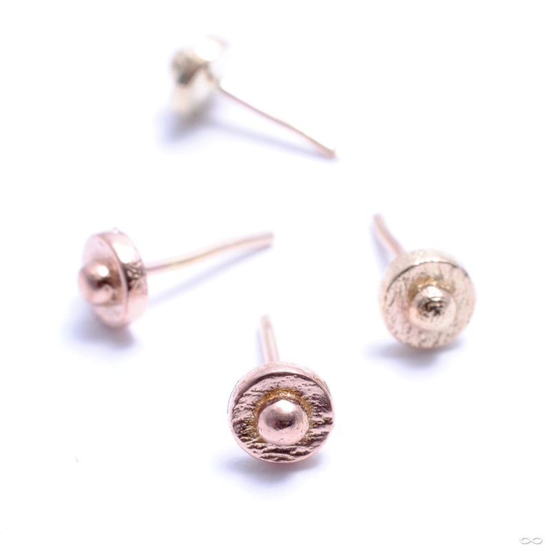 Polka with Dottie Press-fit End in Gold from Pupil Hall 14k Rose Gold