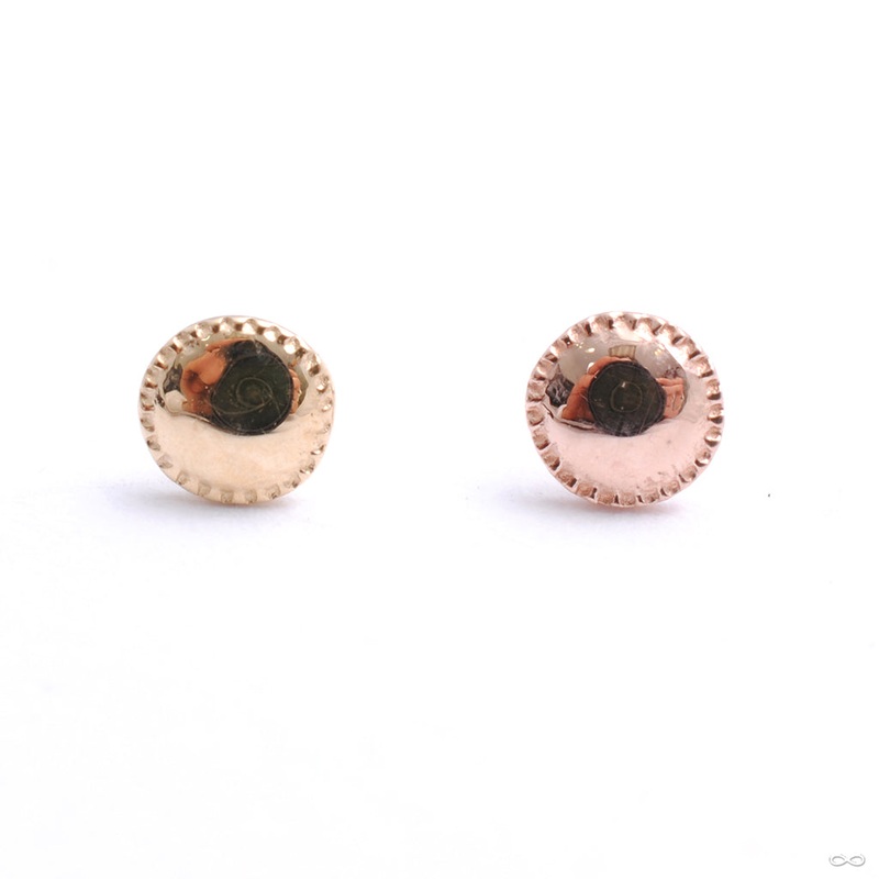 Alpha 01 Press-fit End in Gold from Tether Jewelry 14k Rose Gold