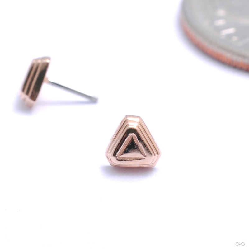 Zeta 06 Press-fit End in Gold from Tether Jewelry 14k Rose Gold