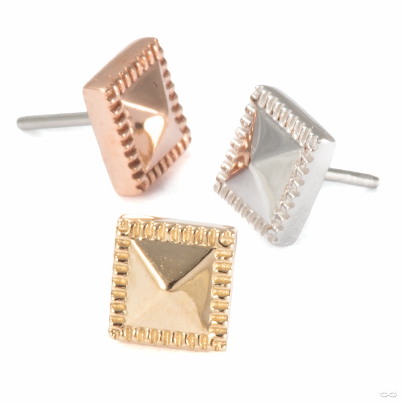 Apex Press-fit End in Gold from Tether Jewelry 14k Rose Gold