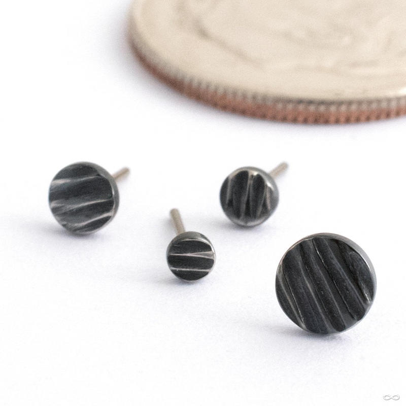 Wavelength Disk Press-fit End from Black Forest Jewelry Black Niobium 2mm