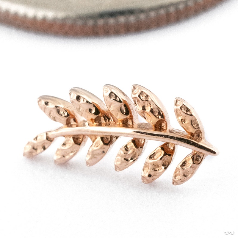 Willow Press-fit End in Gold from Junipurr Jewelry 14k Rose Gold Right