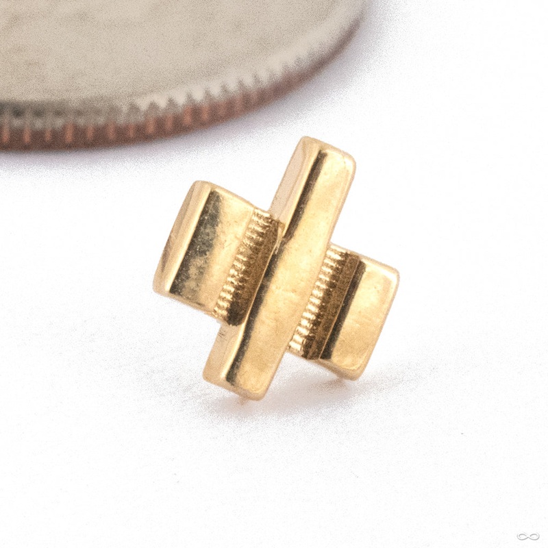 Astra Press-fit End in Gold from Quetzalli 14k Yellow Gold