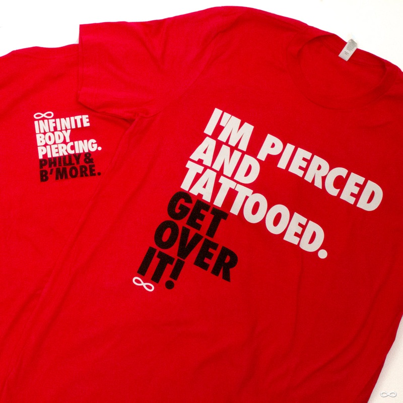 “Get Over It” T-Shirt XS Black