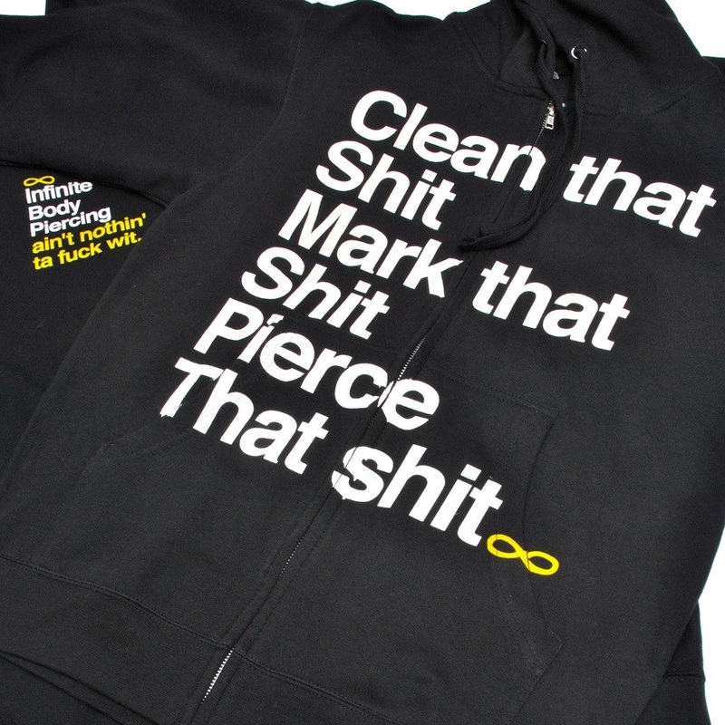 “Pierce that Shit” Hoodie SM Black