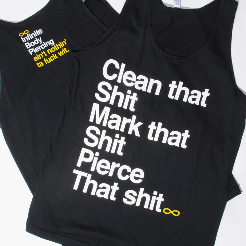 “Pierce that Shit” Tank Top XS Black
