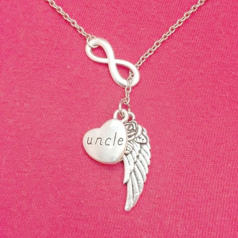 Beautiful Handcraft Grand Uncle Guardian Angel Necklace Lariat Style.