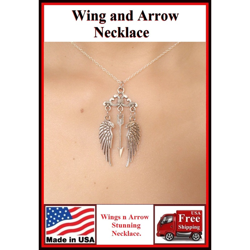 Stunning Wings and Arrow Charms Necklaces