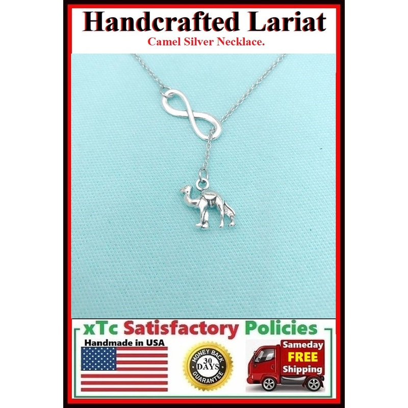 Beautiful 3D Camel Necklace Lariat Style.