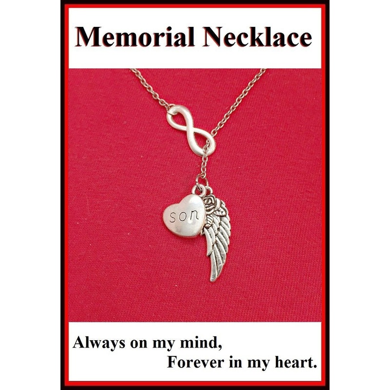 Beautiful Handcraft Son Guardian Angel Necklace Lariat Style.