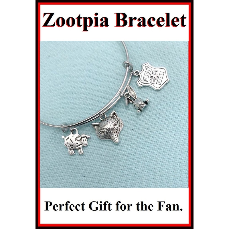 ZOOTOPIA Charms Stunning Charms Expendable Bangle Bracelet.