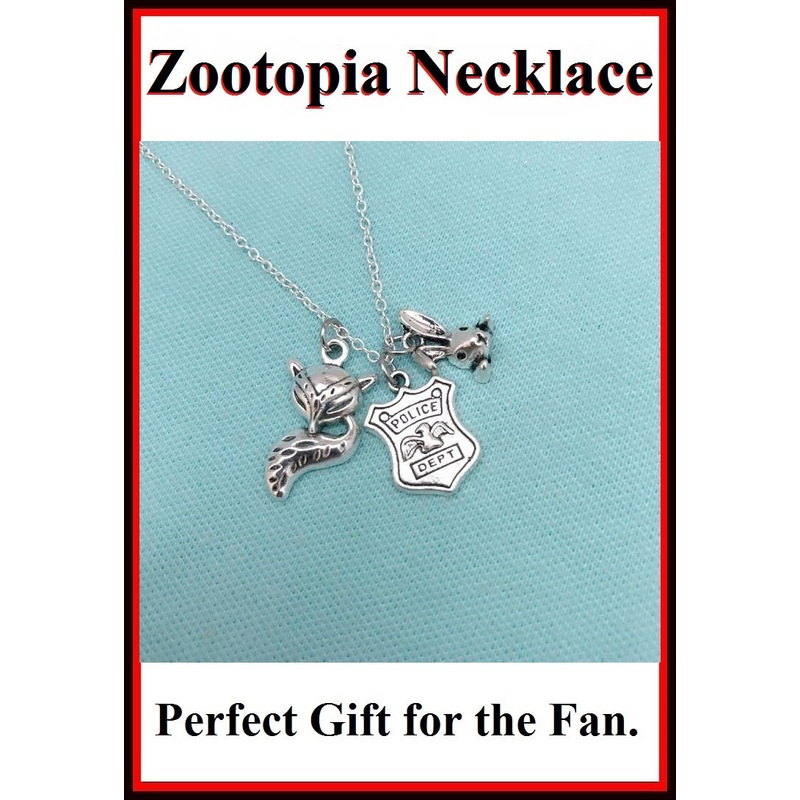 Zootopia Charms: Beautiful Cluster Charms Necklace.