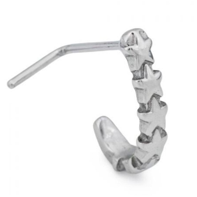 20G Star Crawlers L Shaped Nose Studs 6mm