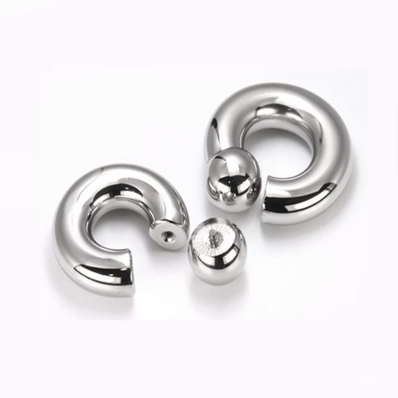 00g Internally Threaded Stainless Steel Screw on Ball Ring 16MM Prince Albert PA