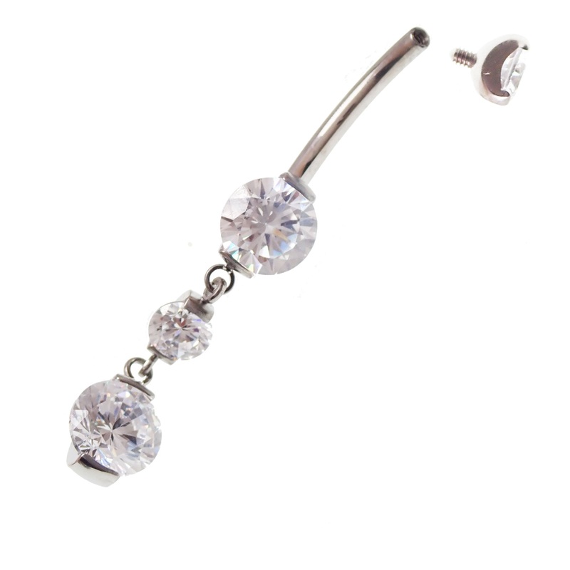Implant titanium Belly Ring 14g- 11mm