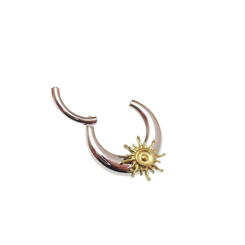 Titanium Sunburst Clicker  16G/14G 16g 8mm